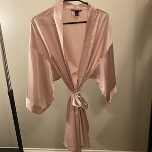 Light Pink Satin Robe